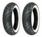 Shinko 130/90-16 & 180/65-16 777 H.D. White Wall Tires Harley-Davidson & Customs
